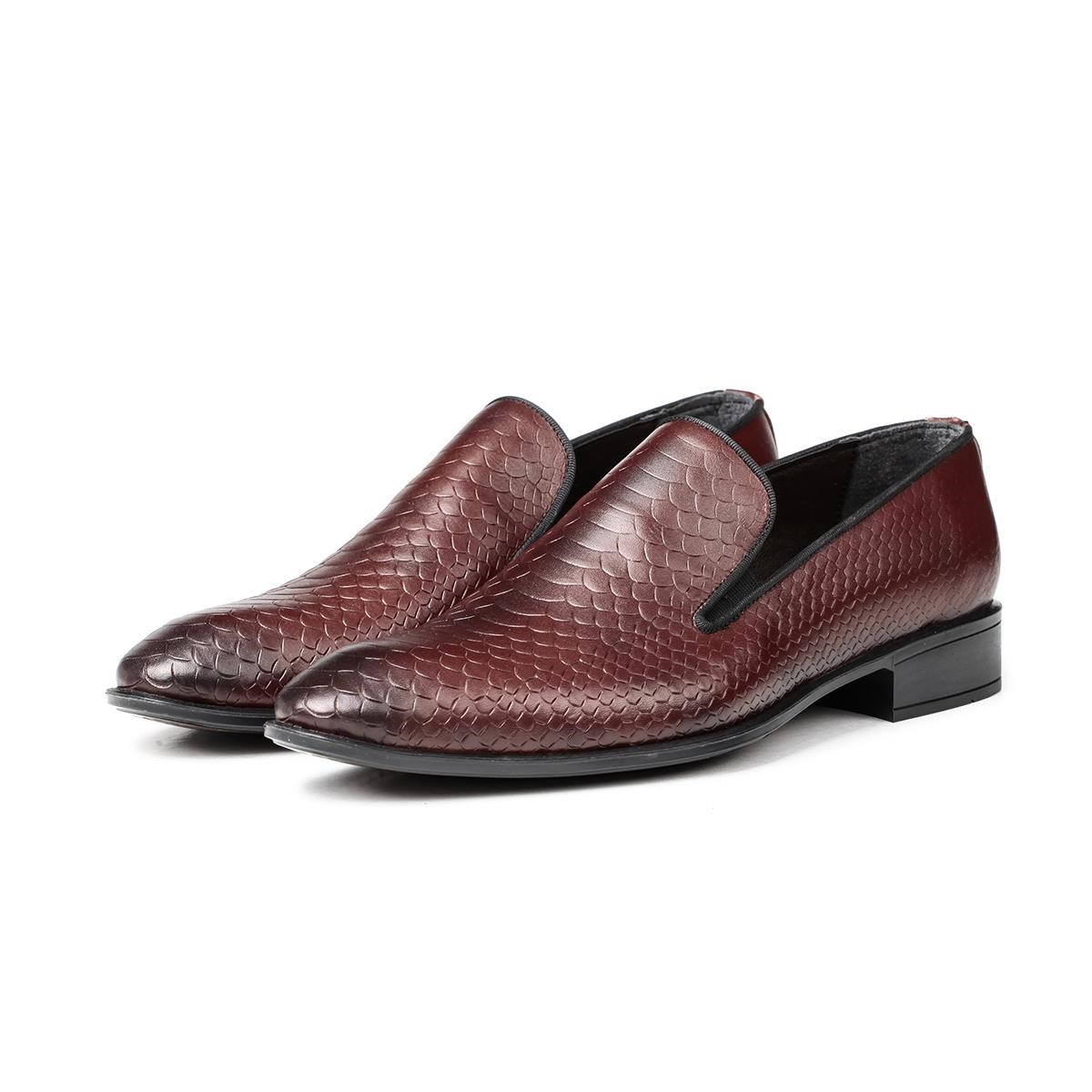 Ducavelli Alligator Genuine Leather Men's Classic Shoes